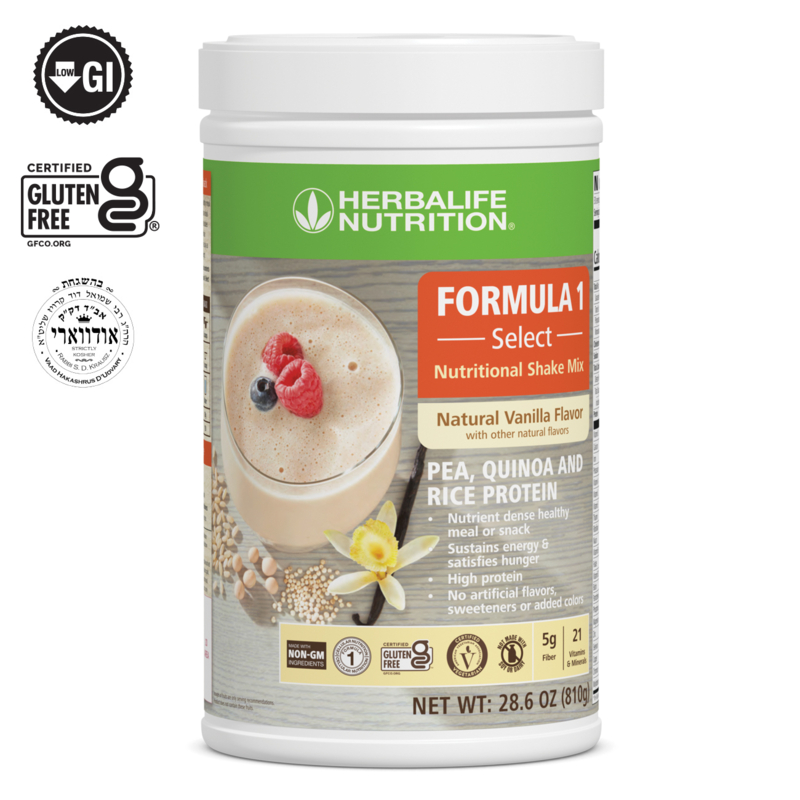 Formula 1 Select (Suitable for Vegans): Natural Vanilla flavor